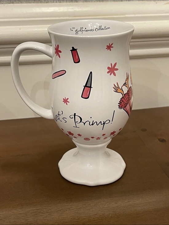 The Girlfriends Collection Other - NEW The Girlfriends Collection “Lets Primp” 10 oz Pedestal Mug